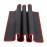 Large Black Red Edge Solid Mouse Pad  