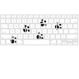 Cute Keyboard Protective Film Skin Cover for  Pro 13", 15", 17 Cute Footprint