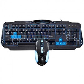Original   Leopard G16 Backlit Keyboard Cable Glow Game Keyboard Mouse Set Computer Accessories