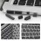Ultra-thin Protective Keyboard Film and Anti-dust Plugs Universal for  Pro with Retina Display / Air