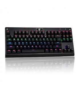 Z-77 Multicolor Backlit 87 Keys Mechanical Gaming Keyboard with Blue Switches  