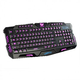 USB Mechanical Touch Illuminated Gaming Keyboard 3 Colors Backlit Keyboard