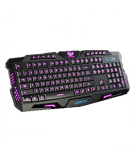USB Mechanical Touch Illuminated Gaming Keyboard 3 Colors Backlit Keyboard  