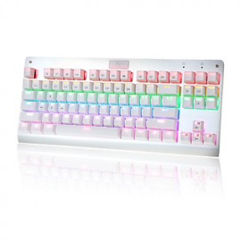 Z-77 Multicolor Backlit 87 Keys Mechanical Gaming Keyboard with Blue Switches  