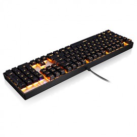 Mechanical keyboard USB Green axis Monochromatic backlit    