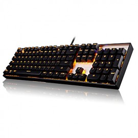 Mechanical keyboard USB Green axis Monochromatic backlit    