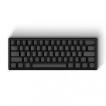   IQKB 62-Key 60% Wired Mechanical Keyboard with Type-C USB Port Aluminum Alloy Shell Optional Cherry MX Types  