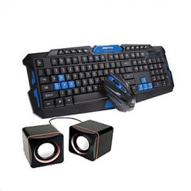Wireless 2.4GHz Gaming Mouse keyboard and USB Speakers Kit